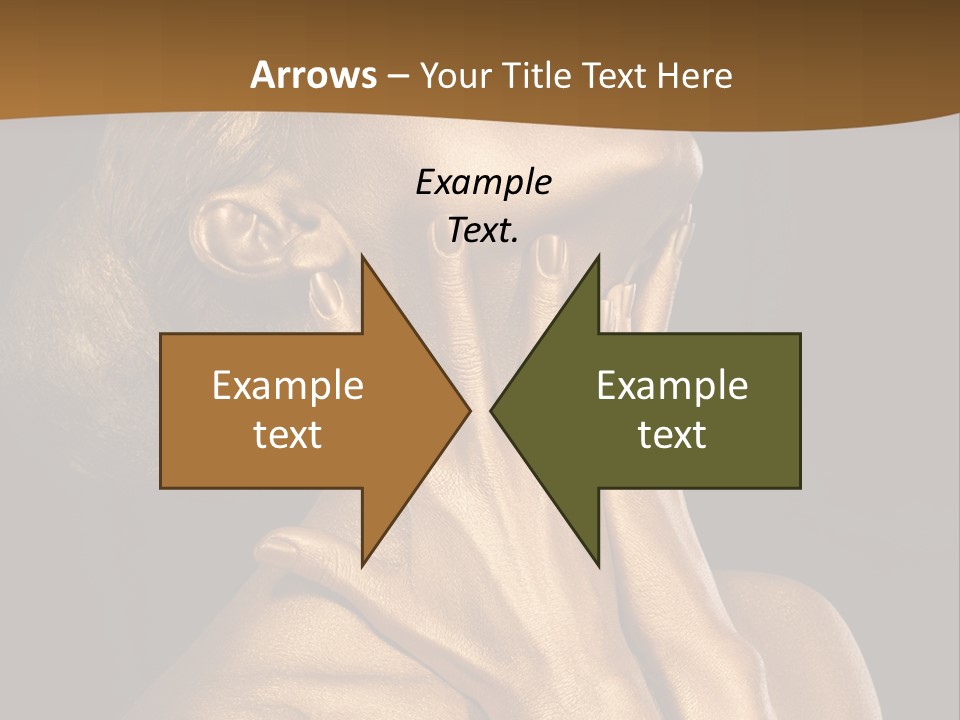 Filled Model Plated PowerPoint Template