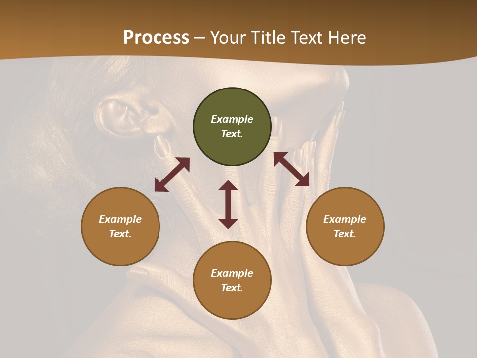 Filled Model Plated PowerPoint Template