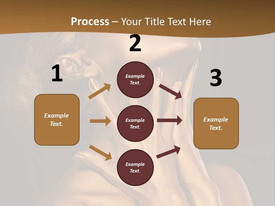 Filled Model Plated PowerPoint Template