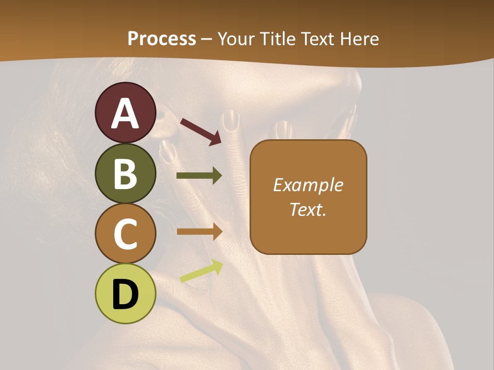 Filled Model Plated PowerPoint Template