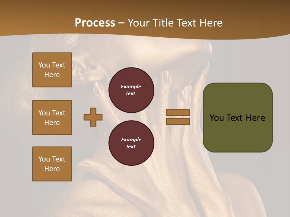 Filled Model Plated PowerPoint Template