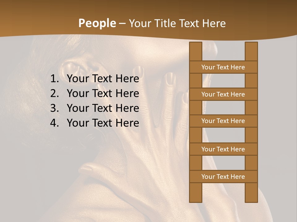 Filled Model Plated PowerPoint Template