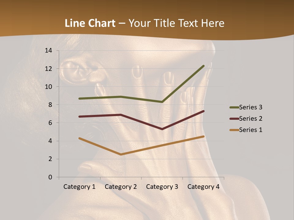 Filled Model Plated PowerPoint Template