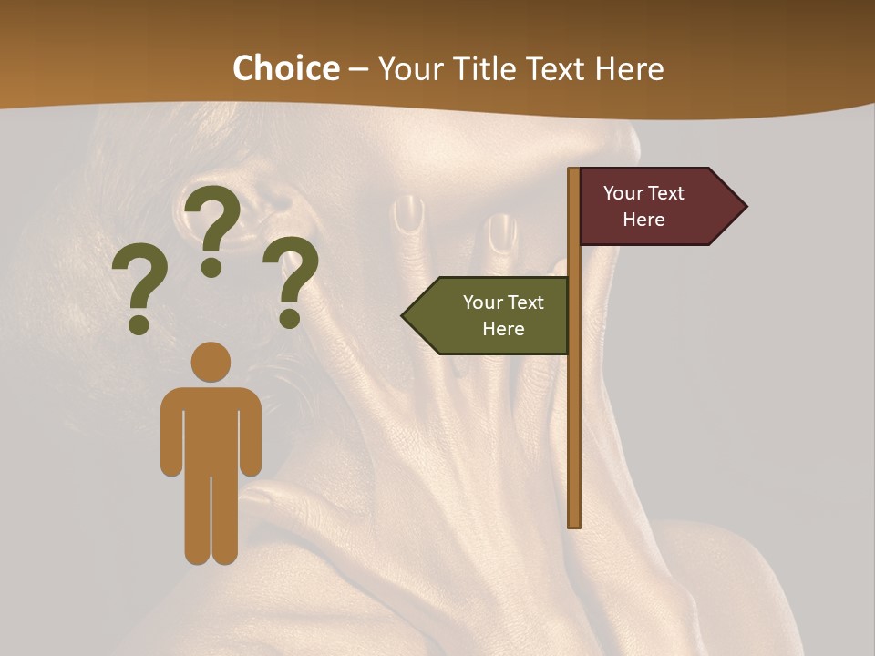 Filled Model Plated PowerPoint Template