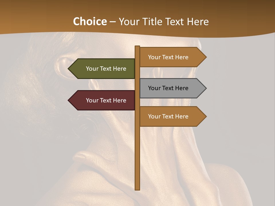 Filled Model Plated PowerPoint Template