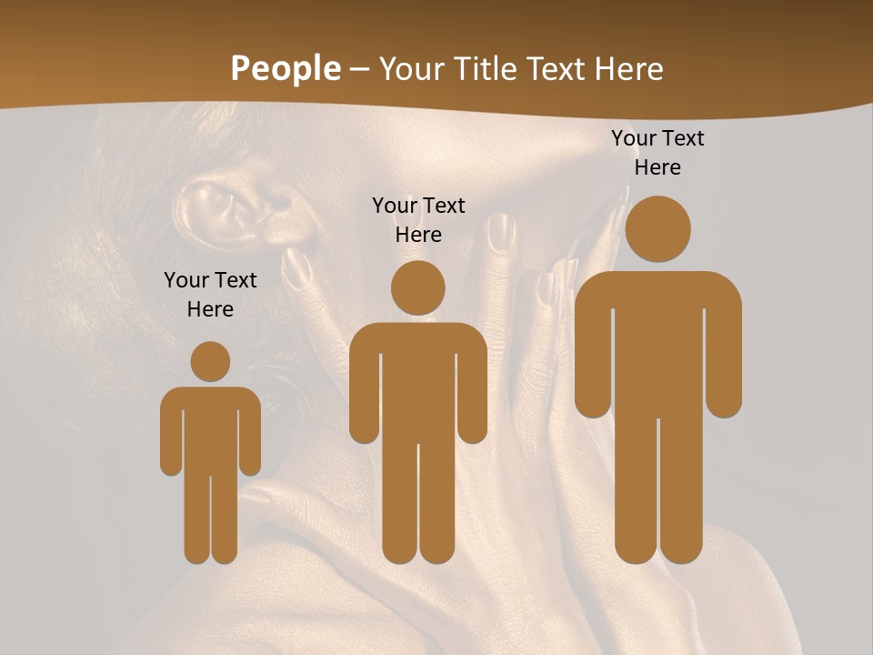 Filled Model Plated PowerPoint Template