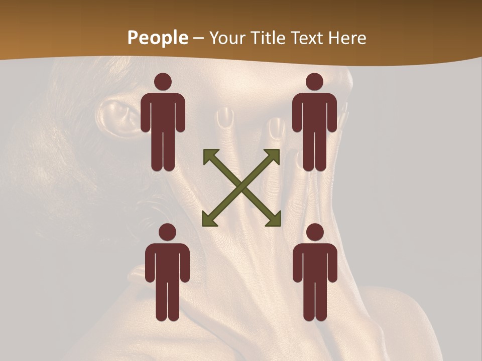 Filled Model Plated PowerPoint Template