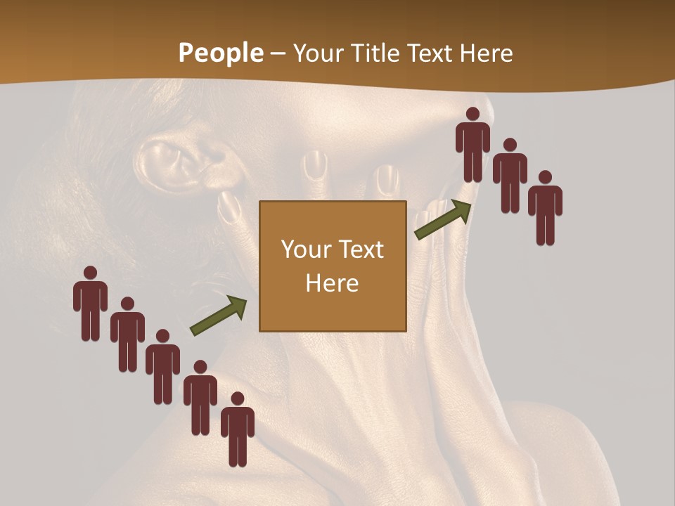 Filled Model Plated PowerPoint Template