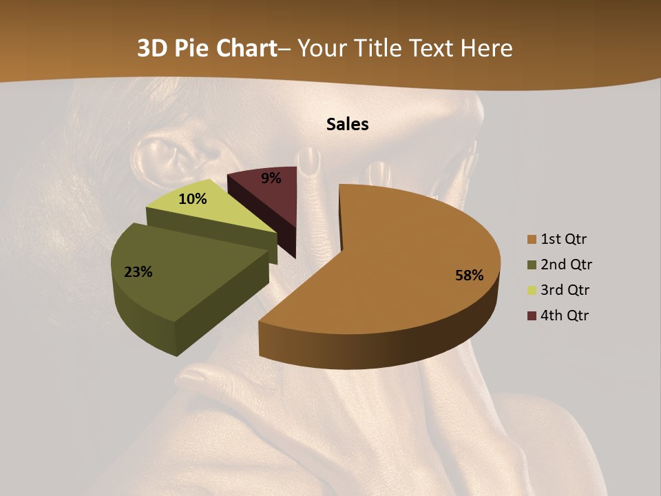 Filled Model Plated PowerPoint Template