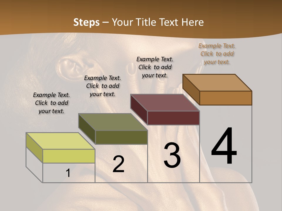 Filled Model Plated PowerPoint Template