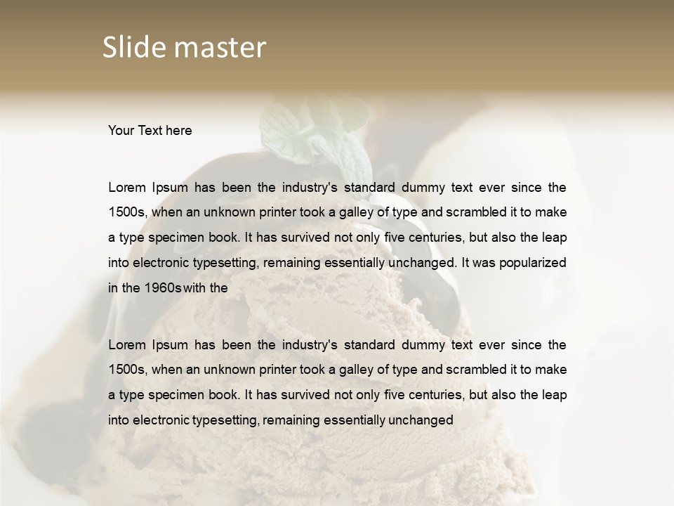 Block Food Bar PowerPoint Template