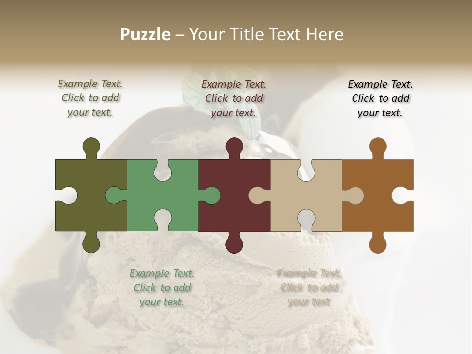 Block Food Bar PowerPoint Template