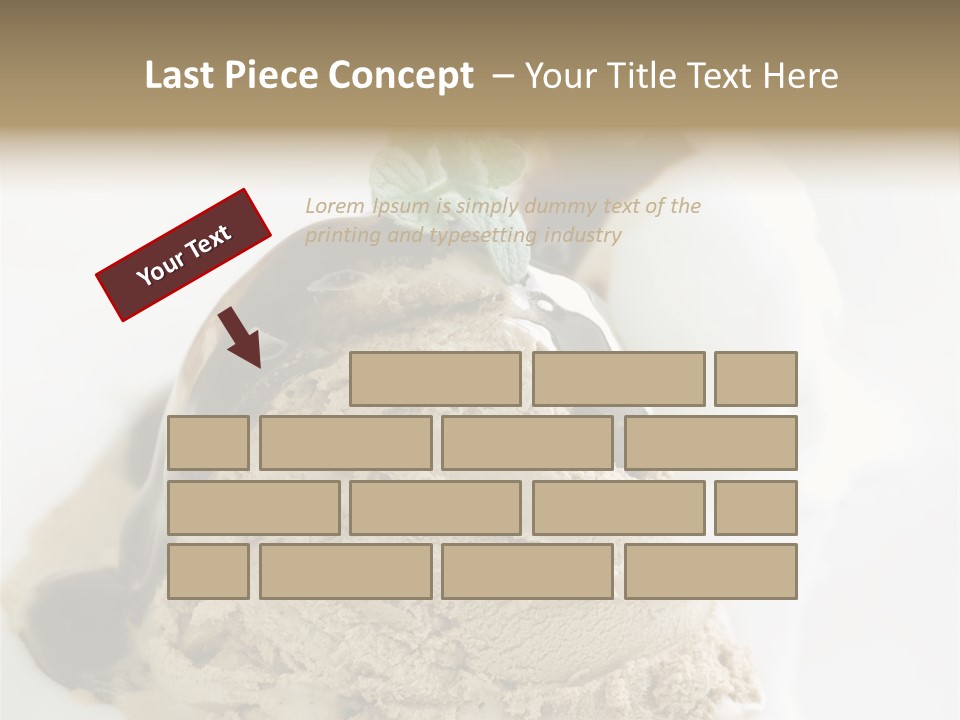 Block Food Bar PowerPoint Template