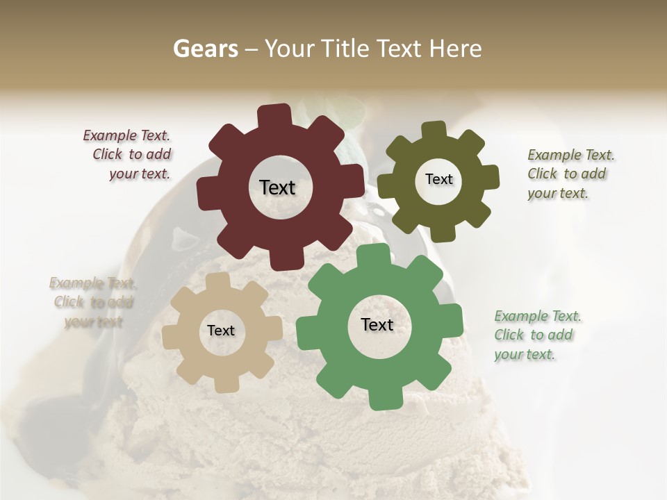 Block Food Bar PowerPoint Template