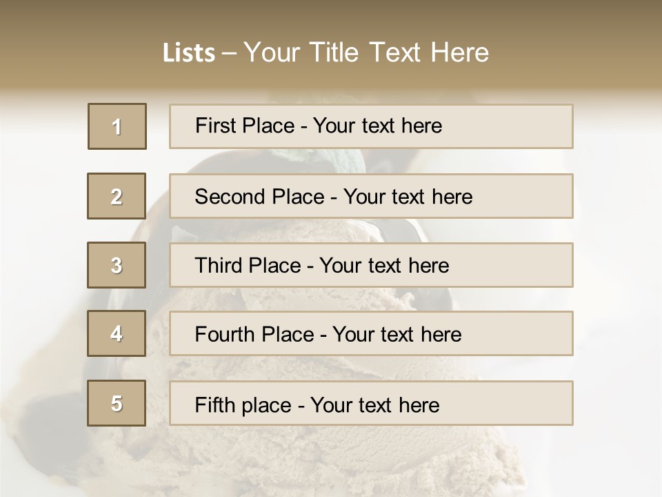Block Food Bar PowerPoint Template
