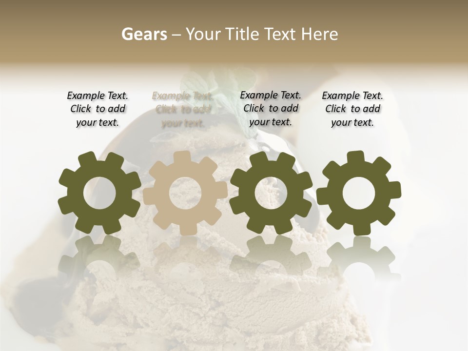 Block Food Bar PowerPoint Template