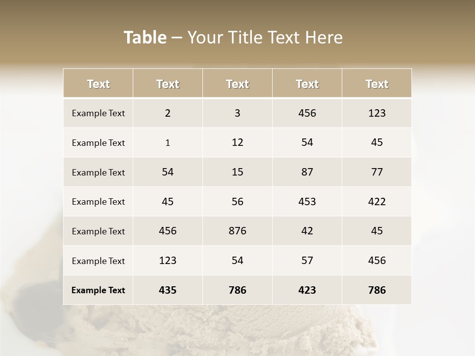 Block Food Bar PowerPoint Template