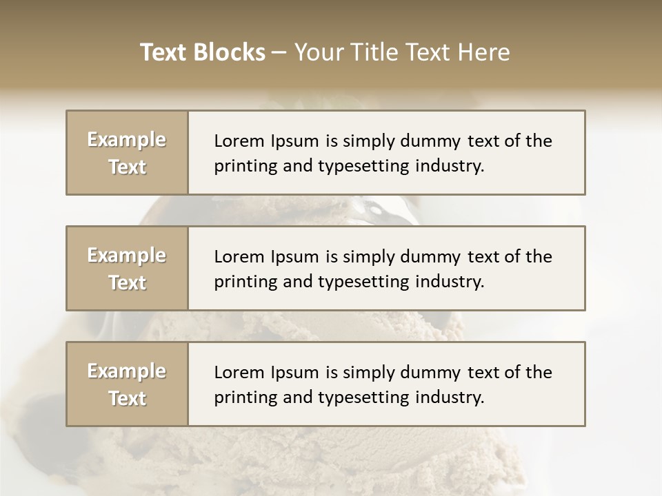 Block Food Bar PowerPoint Template