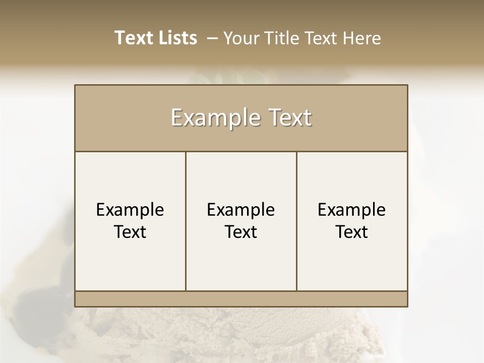 Block Food Bar PowerPoint Template
