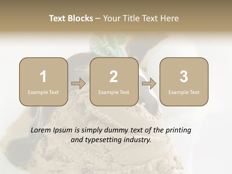 Block Food Bar PowerPoint Template