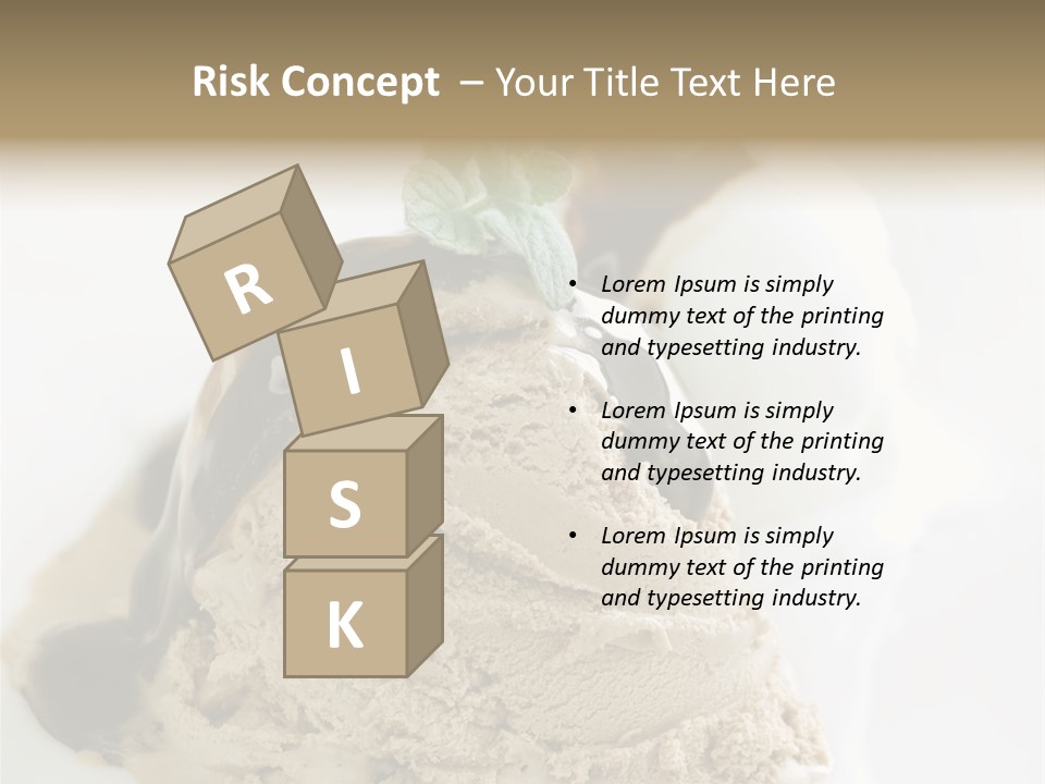 Block Food Bar PowerPoint Template