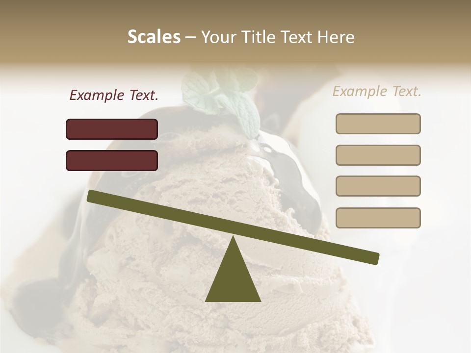 Block Food Bar PowerPoint Template