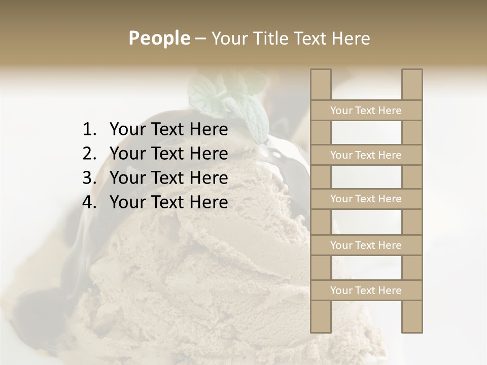 Block Food Bar PowerPoint Template