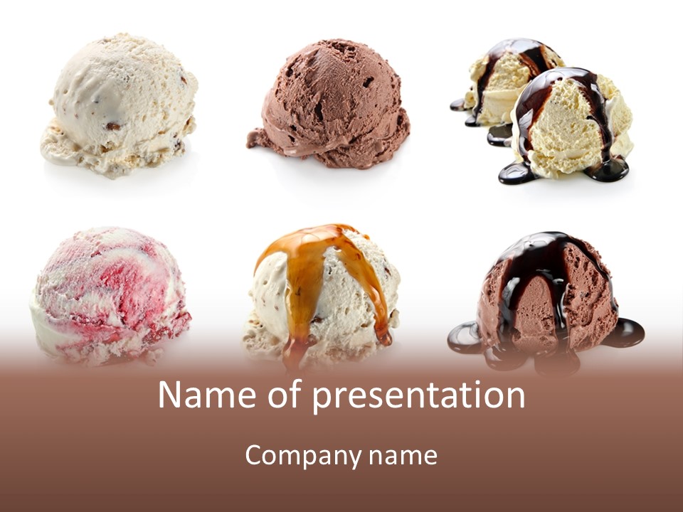 Delicious Berry Scoops PowerPoint Template