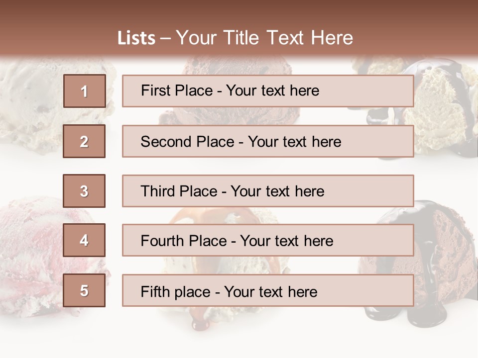 Delicious Berry Scoops PowerPoint Template