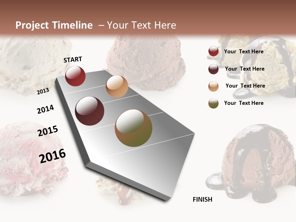 Delicious Berry Scoops PowerPoint Template