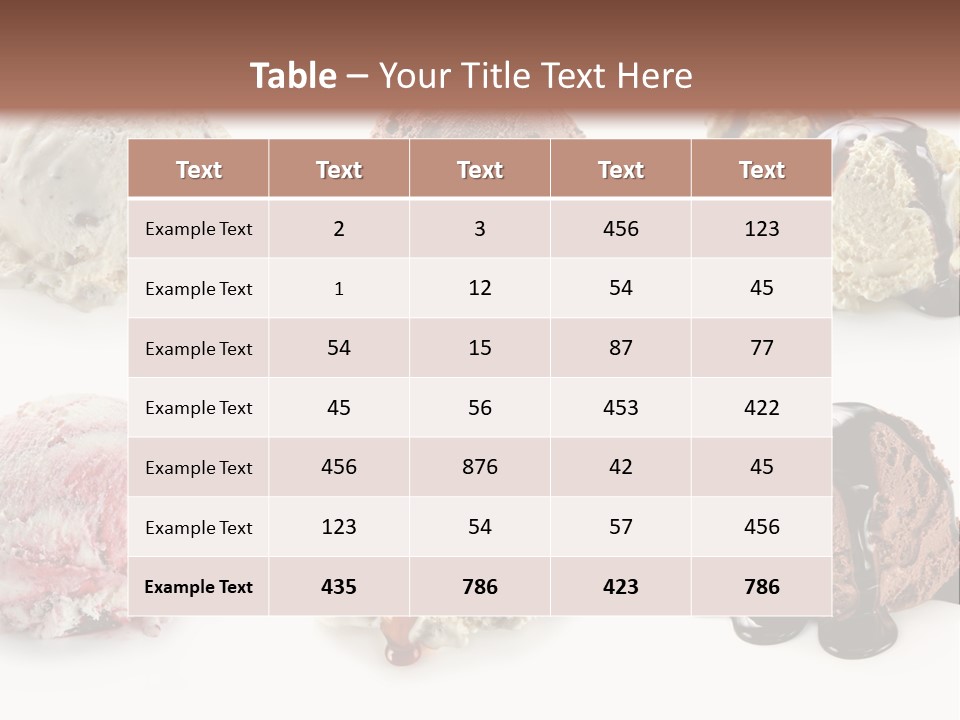 Delicious Berry Scoops PowerPoint Template