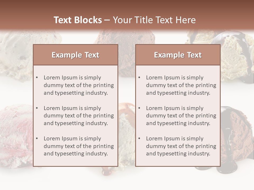 Delicious Berry Scoops PowerPoint Template
