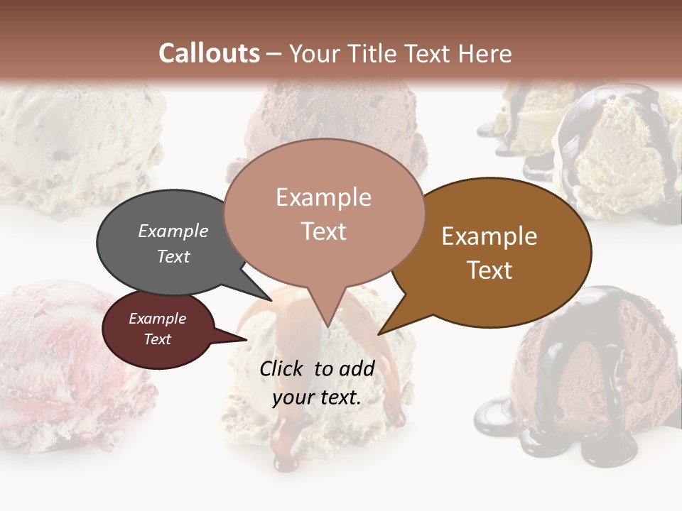 Delicious Berry Scoops PowerPoint Template