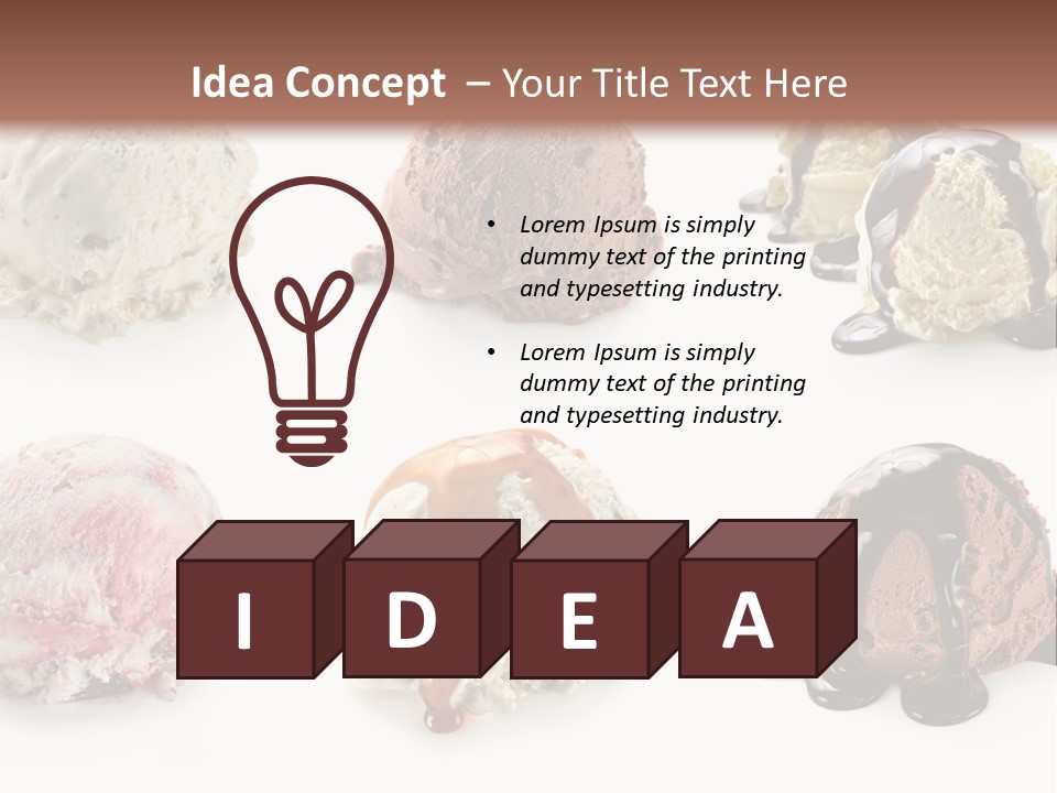 Delicious Berry Scoops PowerPoint Template