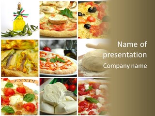 Close Closeup Ristorante PowerPoint Template