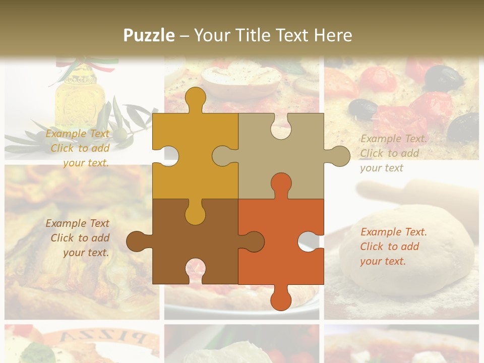 Close Closeup Ristorante PowerPoint Template