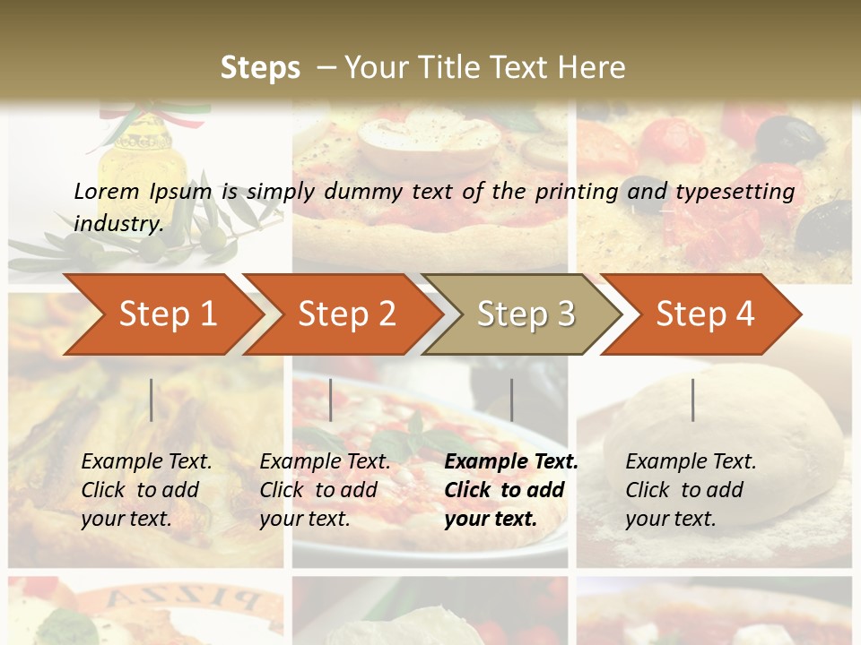 Close Closeup Ristorante PowerPoint Template