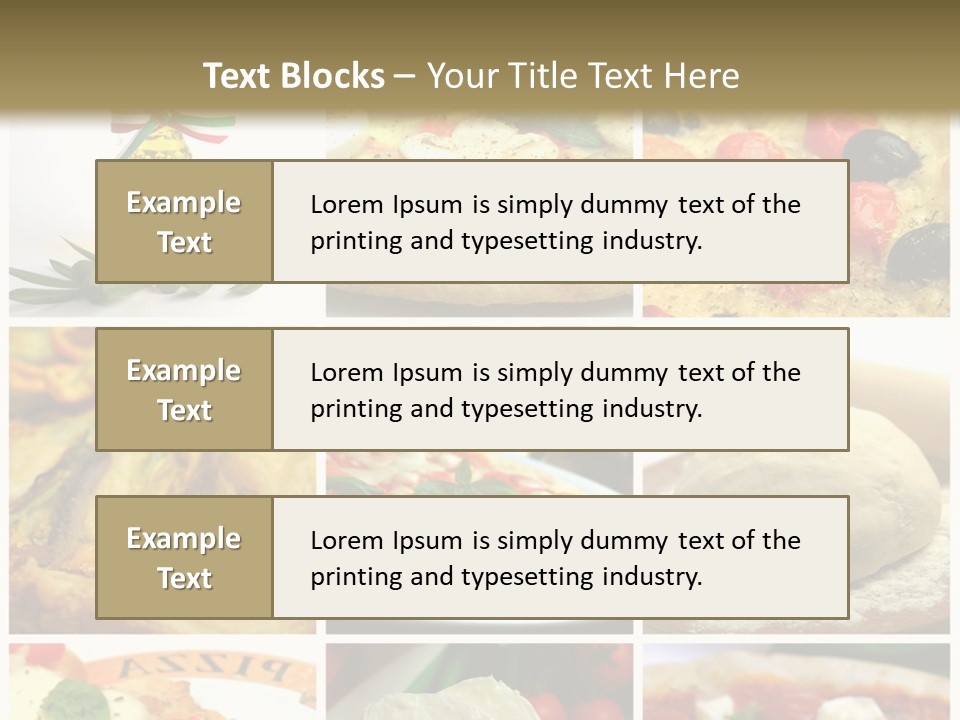 Close Closeup Ristorante PowerPoint Template