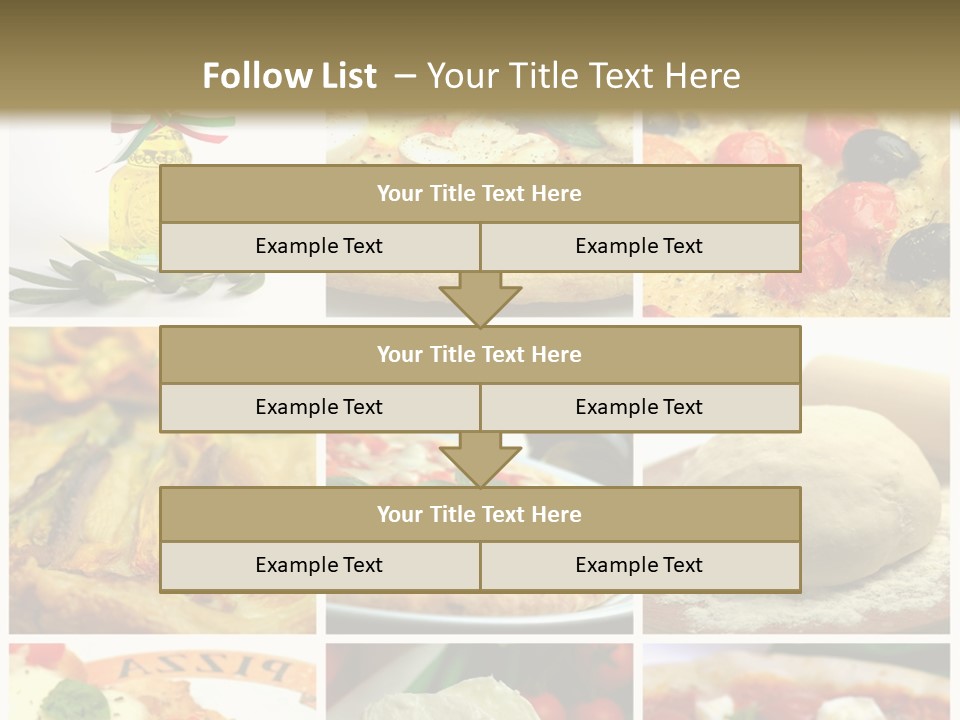 Close Closeup Ristorante PowerPoint Template