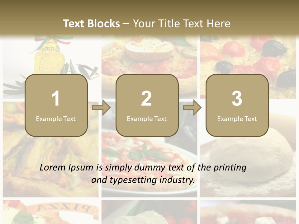 Close Closeup Ristorante PowerPoint Template