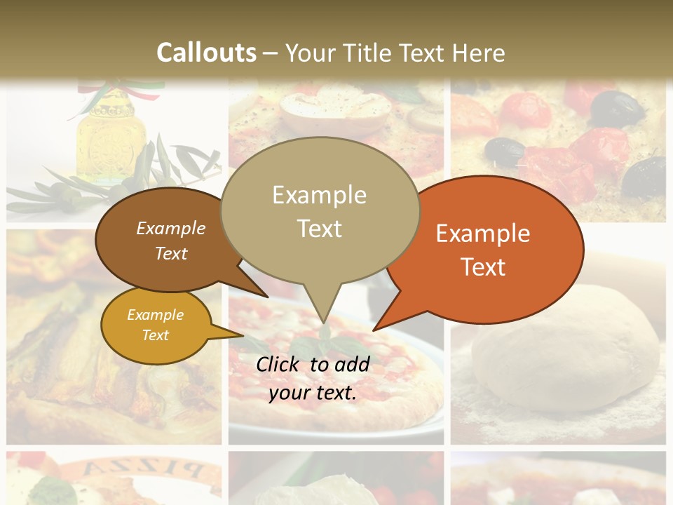 Close Closeup Ristorante PowerPoint Template