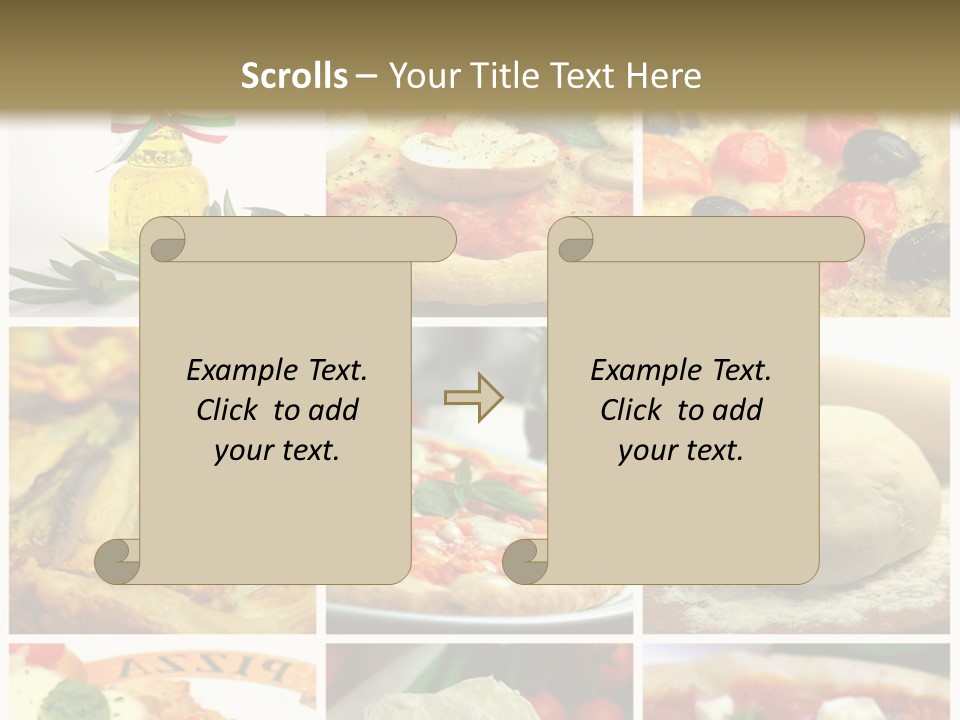 Close Closeup Ristorante PowerPoint Template