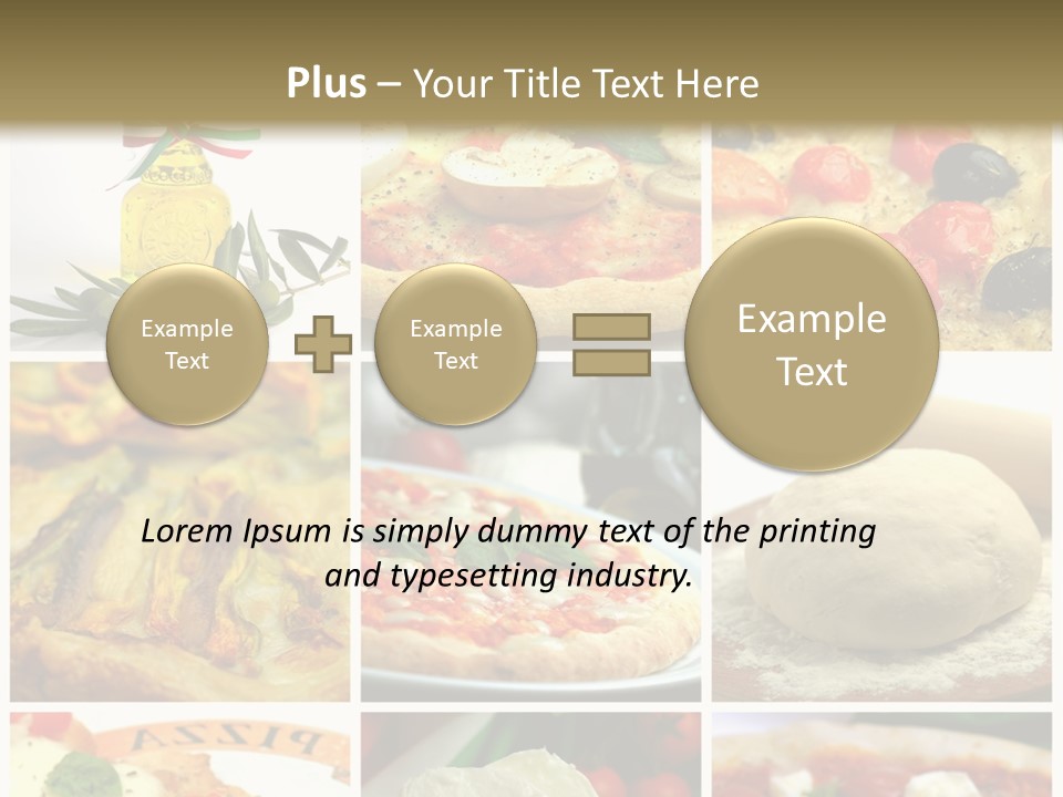 Close Closeup Ristorante PowerPoint Template