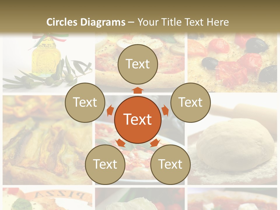 Close Closeup Ristorante PowerPoint Template