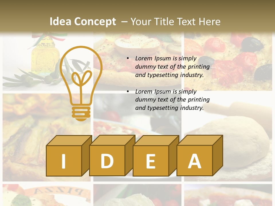 Close Closeup Ristorante PowerPoint Template