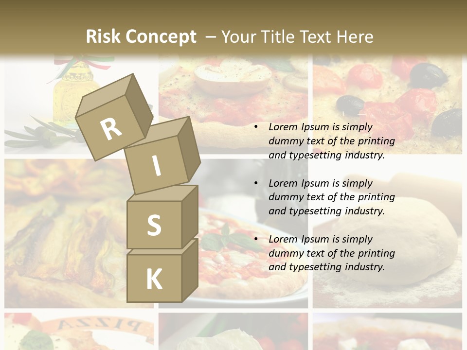 Close Closeup Ristorante PowerPoint Template