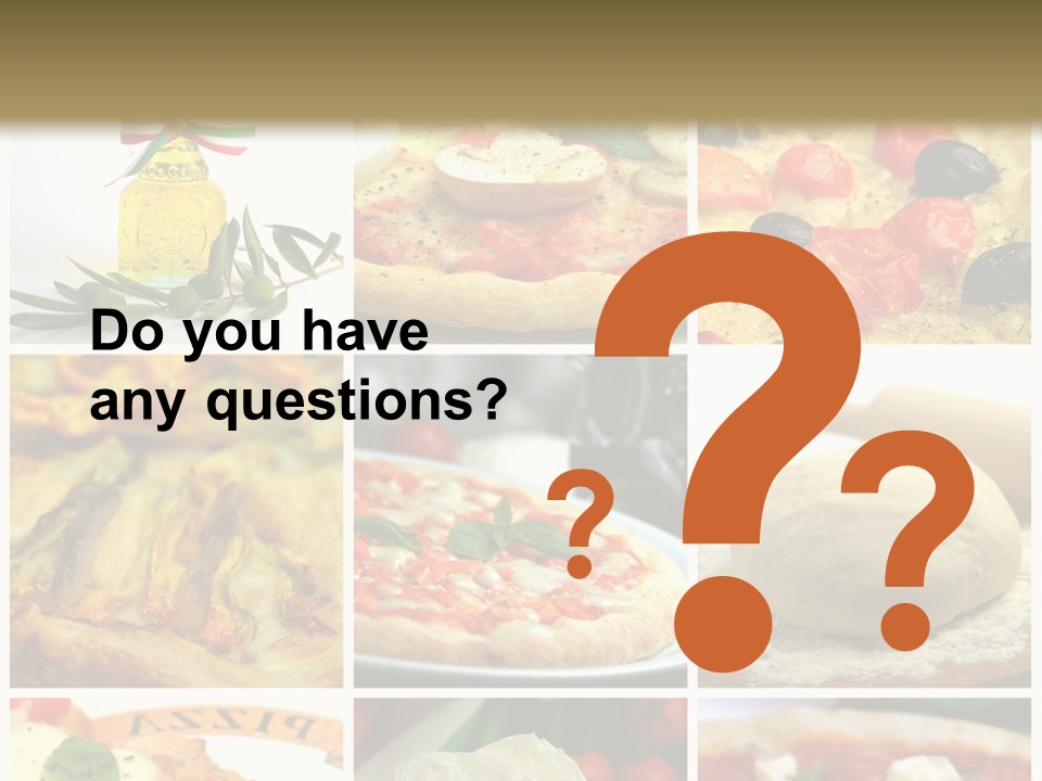 Close Closeup Ristorante PowerPoint Template