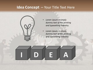 Occupation Solution Motor PowerPoint Template