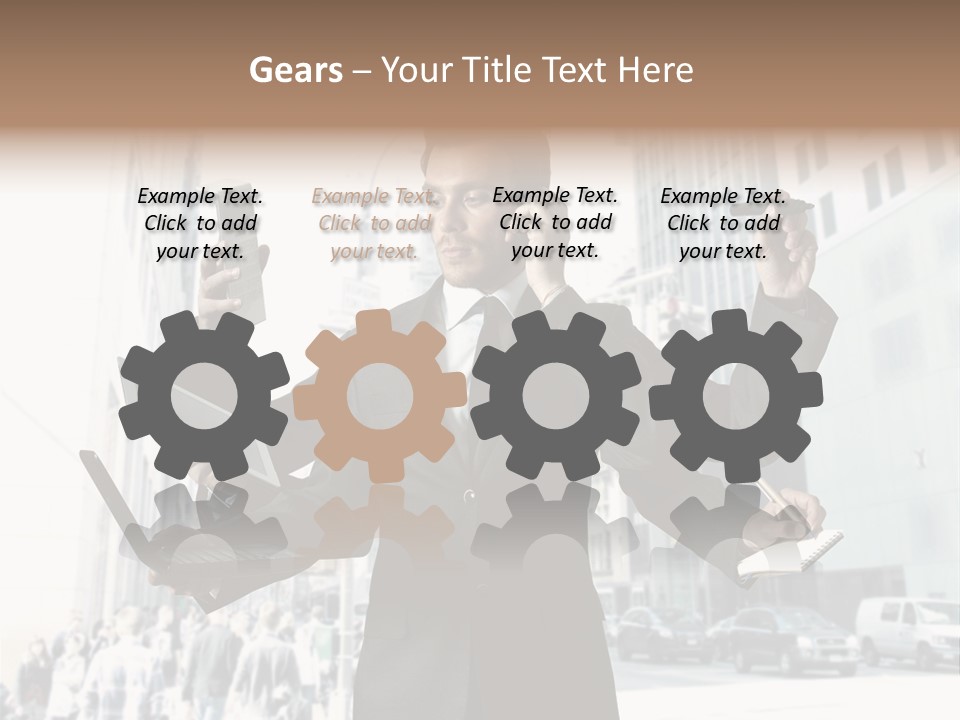Email Skyscraper Modern PowerPoint Template