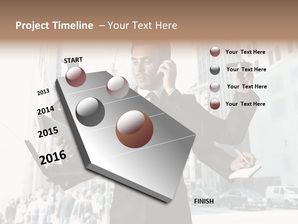 Email Skyscraper Modern PowerPoint Template